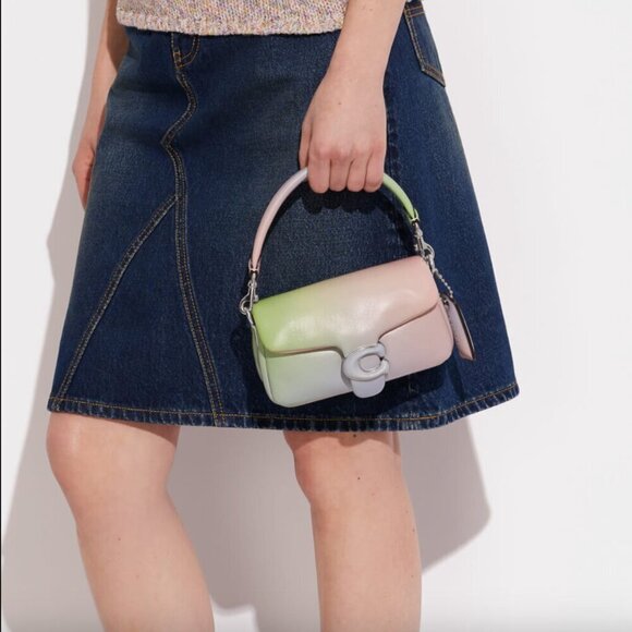 Coach Handbags - Coach Pillow Tabby 18 Pastel Ombre Leather Mini Crossbody Purse Handbag